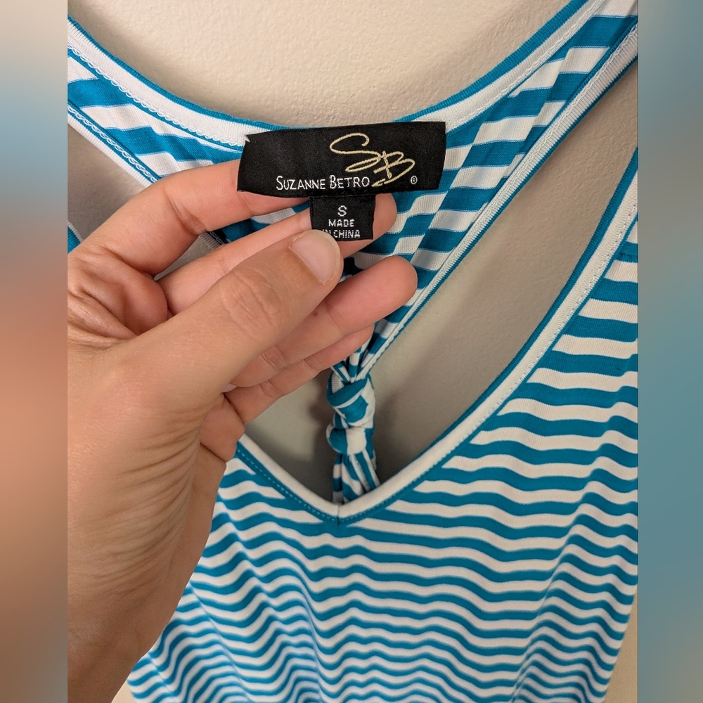 Striped Racer Back Tank - Size Small - Picture 2 of 6